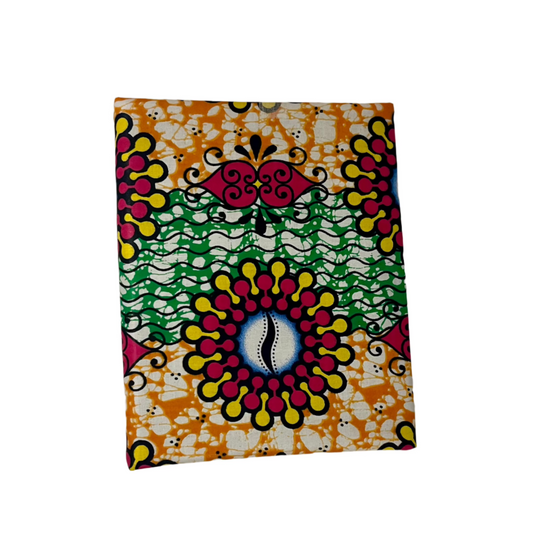 Reflection Binder Journal Cowrie African Print